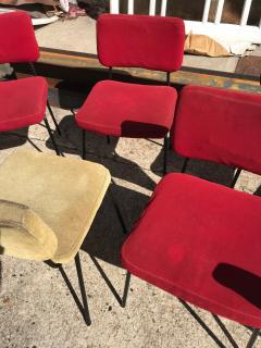 Andr Simard Set of 12 Andr Simard chairs for Airborne France 1960s - 2758575