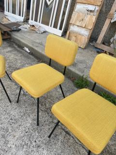Andr Simard Set of four chairs by Andr Simard for Airborne France 1960s - 2950466