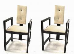 Andr Sornay Andre Sornay pair of modernist arm chairs - 1536457