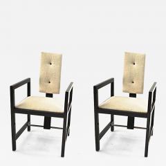 Andr Sornay Andre Sornay pair of modernist arm chairs - 1537418