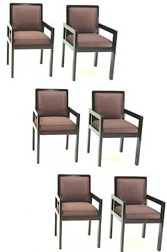 Andr Sornay Andre Sornay set of 6 dinning Arm chair - 1546593