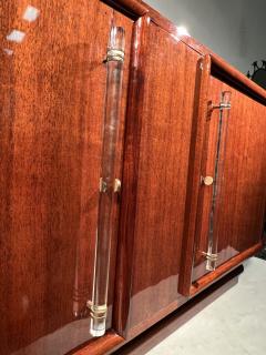 Andr Sornay MAGNIFICIENT ART DECO MAHOGANY BUFFET WITH GLASS ROD HANDLES BY ANDRE SORNAY - 2809979