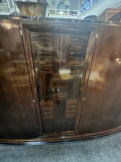 Andr Sornay MASSIVE FRENCH ART DECO EXOTIC WOOD AND BLACK MARBLE BUFFET - 4140667