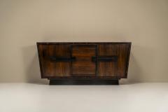 Andr Sornay Modernist Sideboard In Studded Rosewood By Andre Sornay France 1940s - 3308108