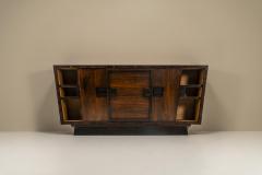 Andr Sornay Modernist Sideboard In Studded Rosewood By Andre Sornay France 1940s - 3308110