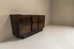 Andr Sornay Modernist Sideboard In Studded Rosewood By Andre Sornay France 1940s - 3308114