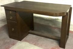 Andr Sornay Style of Andre Sornay Modernist Oak Desk with a Side Shelf - 400618