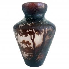 Andre Delatte Andre Delatte Nancy Acid Etched Cameo Glass Vase France - 4599486