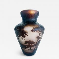 Andre Delatte Andre Delatte Nancy Acid Etched Cameo Glass Vase France - 4601858