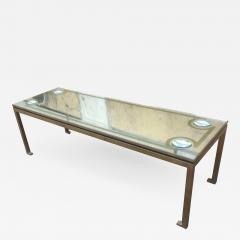 Andre Hayat Andre Hayat Commissioned Long Gold Bronze Patinated Coffee Table - 629204