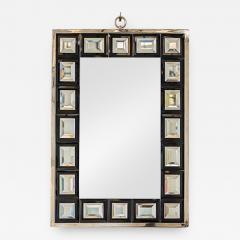 Andre Hayat Andre Hayat Mirror Model Dakota Nickeled Bronze Frame Black Square Mirror - 392220