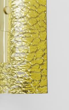 Andre Hayat Andre Hayat pair of gold accent bombed glass pair of sconces - 949316