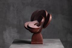 Andrea Grassi Involucro Red Marble Sculpture by Andrea Grassi Italy 1970s - 4698375