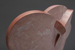 Andrea Grassi Involucro Red Marble Sculpture by Andrea Grassi Italy 1970s - 4698376