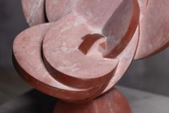 Andrea Grassi Involucro Red Marble Sculpture by Andrea Grassi Italy 1970s - 4698383