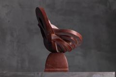 Andrea Grassi Involucro Red Marble Sculpture by Andrea Grassi Italy 1970s - 4698386