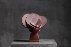 Andrea Grassi Involucro Red Marble Sculpture by Andrea Grassi Italy 1970s - 4698387