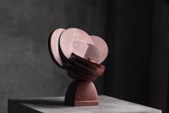 Andrea Grassi Involucro Red Marble Sculpture by Andrea Grassi Italy 1970s - 4698388