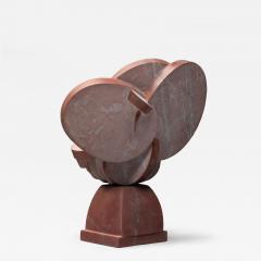 Andrea Grassi Involucro Red Marble Sculpture by Andrea Grassi Italy 1970s - 4698511