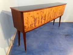 Andrea Gusmai Italian Midcentury Inlaid Maple Sideboard by Andrea Gusmai 1950s - 3034607