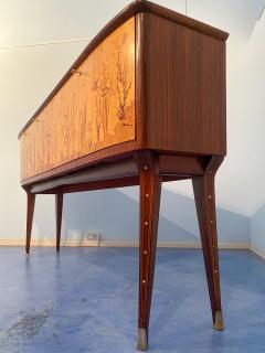 Andrea Gusmai Italian Midcentury Inlaid Maple Sideboard by Andrea Gusmai 1950s - 3034614