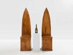Andrea Salvetti Andrea Salvetti pair of neo gothic chairs solid pine 1994 - 4463618