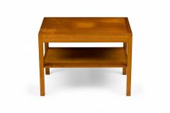 Andreas Tuck Hans Wegner For Andreas Tuck Mid Century Two Tier Rectangular Oak End Side Table - 3170053