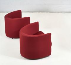 Andree Putman Pair Crescent Lounge Chair 1980 - 2665302