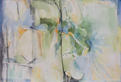 Andrei Petrov Elusive Question Ink and Watercolor Drawing on Paper in Green and Blue Colors - 3816576
