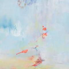 Andrei Petrov Heart of the Sunrise Large Abstract Landscape Gestural Painting in Blue - 3816888