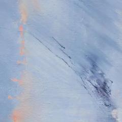 Andrei Petrov Recurring Dream Abstract Landscape Oil Painting with Blue Colors - 3822740