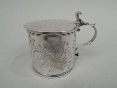 Andrew Fogelberg Antique English Georgian Neoclassical Sterling Silver Mustard Pot 1770 - 3757553