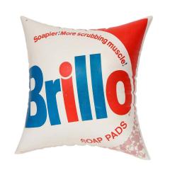 Andy Warhol After Andy Warhol Brillo Pillow Red White Blue Inflatable Signed - 2842101