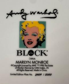 Andy Warhol American Modern Marilyn Monroe Dinner Plate Andy Warhol - 4613621