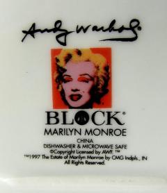 Andy Warhol Extensive Set of 67 Pieces of Andy Warhol Some Like It Hot Marilyn Dinnerware - 4654818