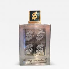 Andy Warhol Lalique Style Glass Decanters Display Bottle Signed Andy Warhol - 4608491