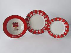 Andy Warhol Set of 36 Place Settings Andy Warhol Campbells Soup Dinnerware - 4651288