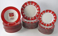 Andy Warhol Set of 36 Place Settings Andy Warhol Campbells Soup Dinnerware - 4651290
