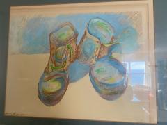 Andy Warhol WARHOL STYLE POP ART WORK BOOTS LITHOGRAPH - 1845661