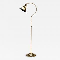 Aneta Belysning AB Jan Wickelgren Curved Brass Floor Lamp for Aneta Belysning AB Sweden 1970s - 3230299