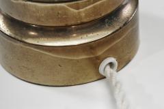 Aneta Belysning AB Swedish Brass Spiral Table Lamp by Aneta Sweden ca 1950s - 4691909