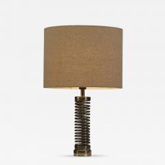 Aneta Belysning AB Swedish Brass Spiral Table Lamp by Aneta Sweden ca 1950s - 4702346