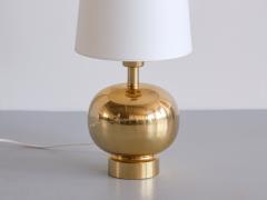 Aneta Belysning AB Swedish Modern Brass Table Lamp by Aneta Belysning V xj Sweden 1970s - 3346915