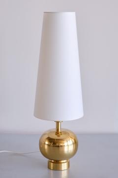 Aneta Belysning AB Swedish Modern Brass Table Lamp by Aneta Belysning V xj Sweden 1970s - 3346918