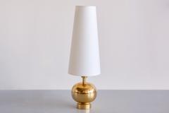 Aneta Belysning AB Swedish Modern Brass Table Lamp by Aneta Belysning V xj Sweden 1970s - 3346919