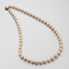 Angel Skin Coral Graduated Beaded Newcklace 14 5mm 18mm - 4478404