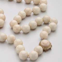 Angel Skin Coral Graduated Beaded Newcklace 14 5mm 18mm - 4478405