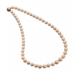 Angel Skin Coral Graduated Beaded Newcklace 14 5mm 18mm - 4483436