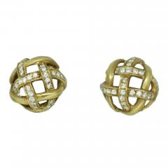 Angela Cummings 18k Gold Diamond Earrings - 910140