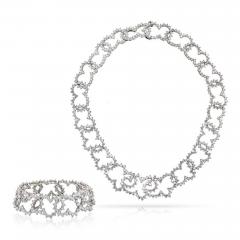 Angela Cummings ANGELA CUMMINGS PLATINUM DIAMOND CHOKER AND DIAMOND BRACELET JEWELRY SET - 1745308